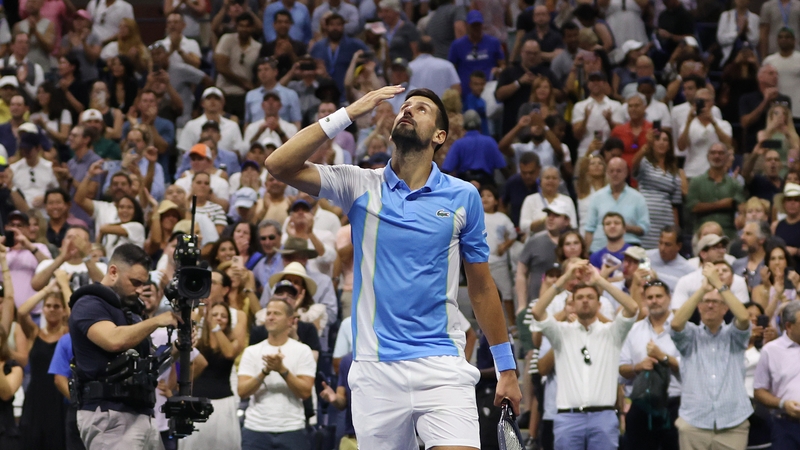 Novak Djokovic receives a standing ovation after reaching another final at Flushing Meadows