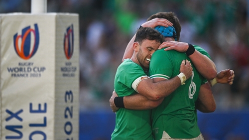 Tadhg Beirne's late try was the score that pleased Farrell most