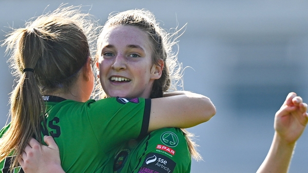Ellen Dolan had a memorable day in front of goal for Peamount