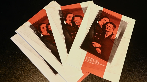 A leaflet at the Markowa Ulma-Family Museum in Poland