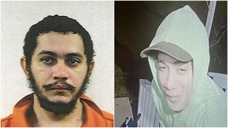 New images show the 34-year-old Brazilian national is no longer sporting the dark beard and moustache seen in his original 'wanted' poster