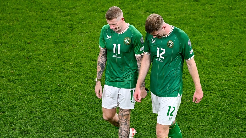 James McClean and Nathan Collins trundle off the field at full-time