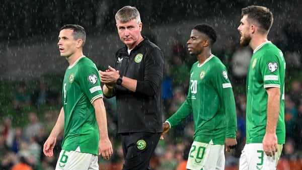 A disappointed manager leaving the field after a fourth defeat in five in this qualifying campaign