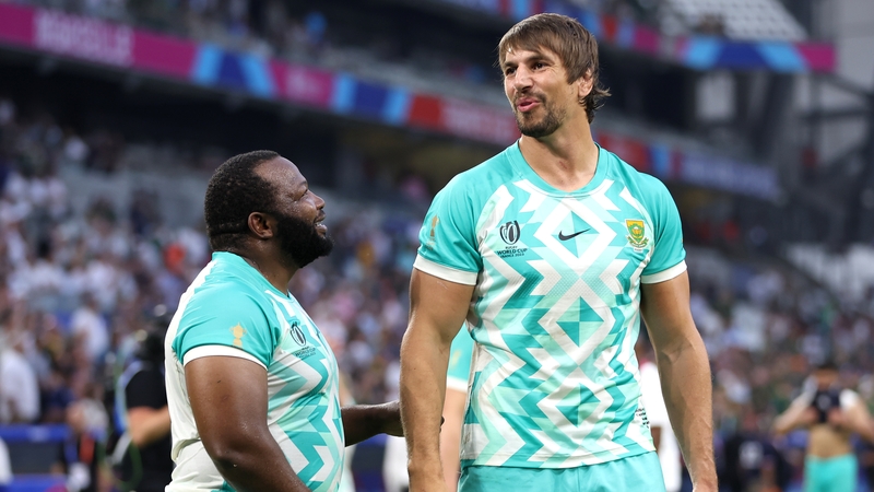 Eben Etzebeth (left) is set to return for South Africa against Ireland