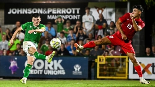 Andrew Moran fired in Ireland's first goal against Turkey