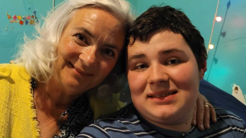 Niamh O'Grady and her son, Arti, who attends school in Carrigaline