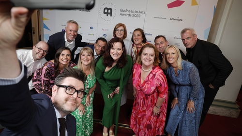 The Board of Business to Arts at the 2023 awards ceremony last night (Photo: Conor McCabe)