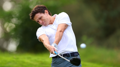 Tom Holland plays a shot on the 6th hole during the Pro-Am prior to the BMW PGA Championship at Wentworth Golf Club on Wednesday in Virginia Water, England. (Photo by Andrew Redington/Getty Images)
