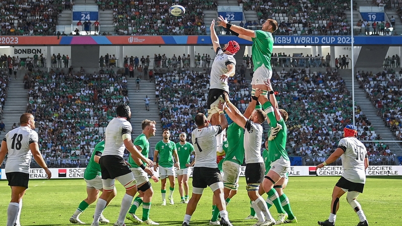 Ireland lost four of 12 throws against Romania