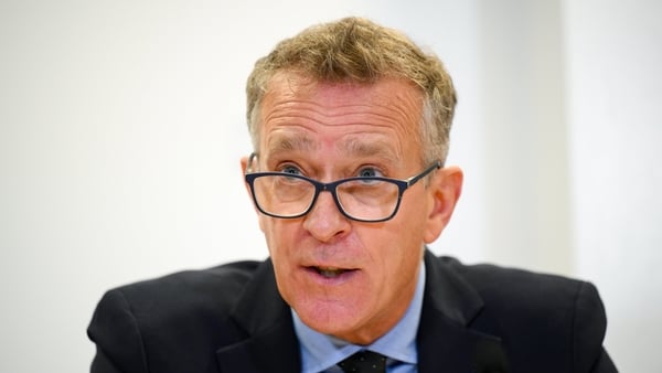 FAI chief executive Jonathan Hill speaking to the media in Dublin this morning