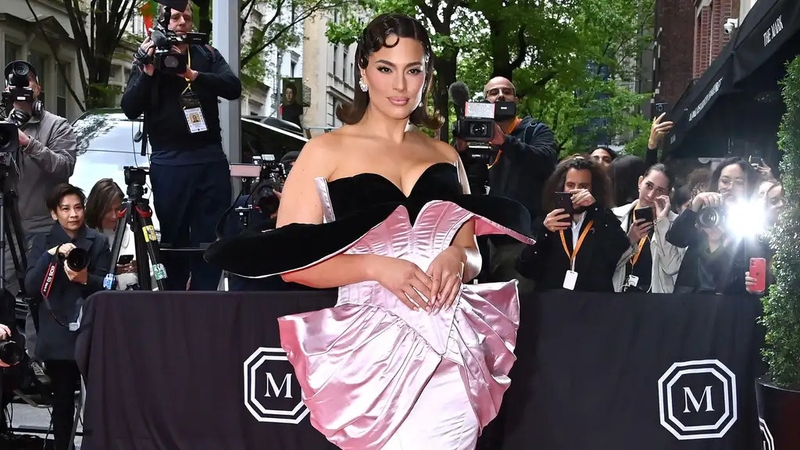 Model Ashley Graham walked in Harris Reed's show (Alamy/PA)