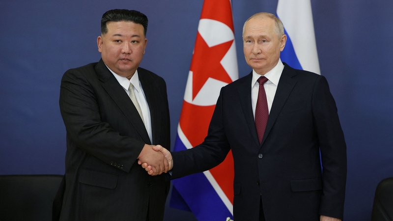 Russia's Vladimir Putin and North Korea's Kim Jong-un met in Russia yesterday
