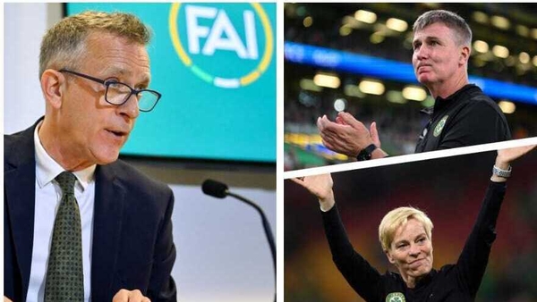 Clockwise from left: FAI CEO Jonathan Hill, Stephen Kenny and Vera Pauw