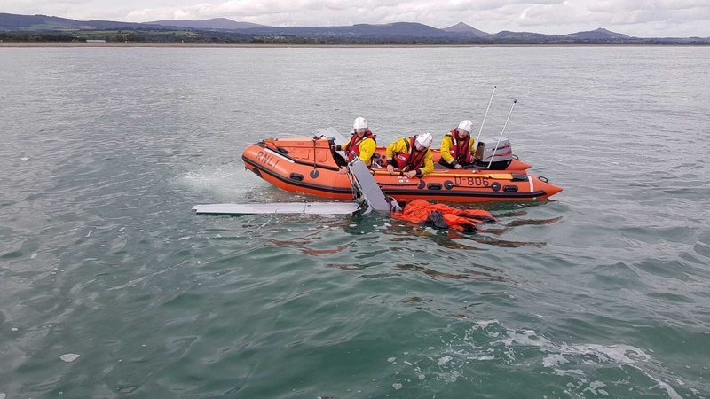 The drone was towed back to shore and handed over to its owner