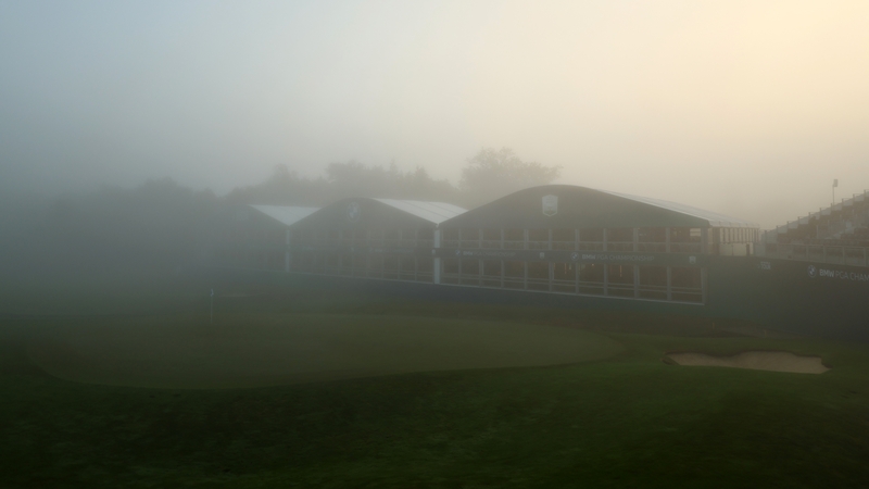 Fog delays the start to Day Two of the BMW PGA Championship