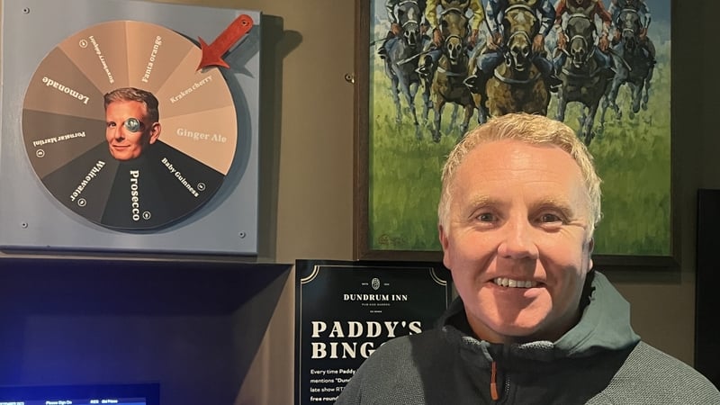 Customers in Patrick Kielty's local bar are in for a treat tonight as there could be a few free rounds