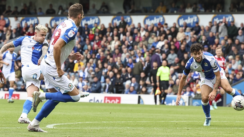 Sammie Szmodics (L) fires home his second goal