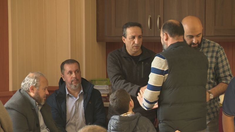 There was a steady stream of people arriving at the centre to offer sympathy and to hear the personal tales of loss and bereavement