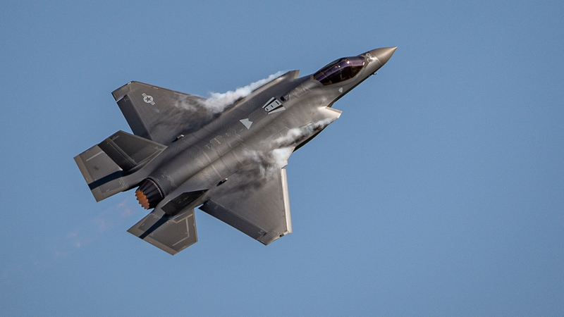 The debris field from the F-35 was found in Williamsburg County, South Carolina, two hours northeast of Joint Base Charleston (file image)