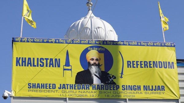 Four people have been arrested in connection to the death of Hardeep Singh Nijjar last year (file image)