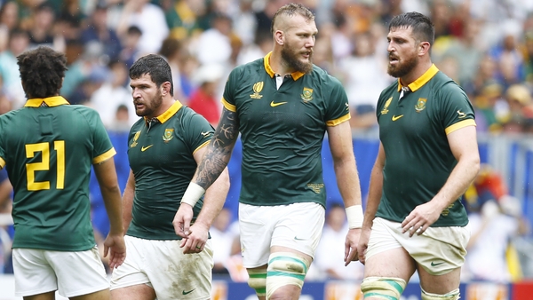 RG Snyman (c) and Jean Kleyn (r) are set to feature against Ireland
