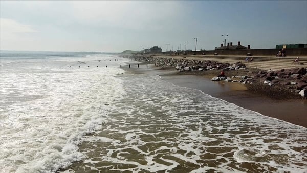Youghal beach where the Ironman swim race took place in August