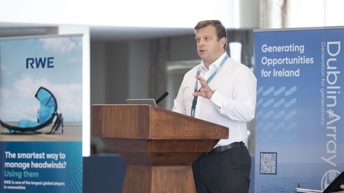 Peter Lefroy, Dublin Array Project Director, speaking at the RWE Supplier Engagement Day