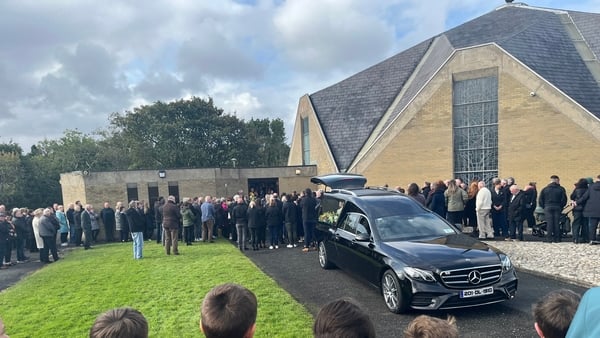 The funeral was held in the local church in 'Na Doirí Beaga'