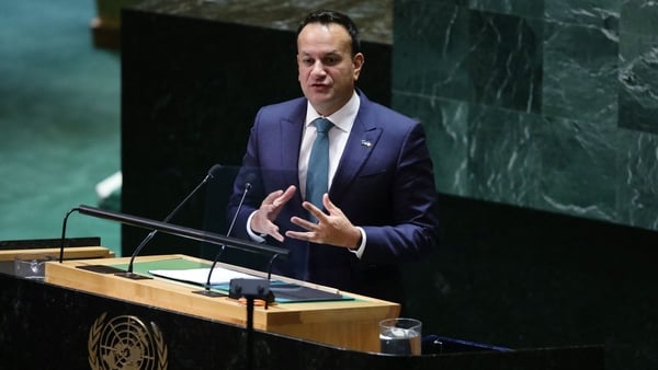 Mr Varadkar said Ireland had implemented 80% of its national SDG programme