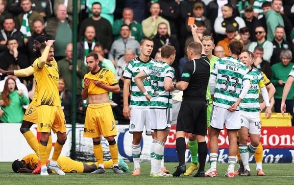 Hart sent off as Celtic beat Livingston