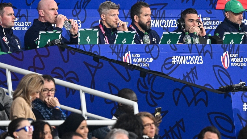 Simon Easterby and Andy Farrell look look on as Ireland claimed a famous win