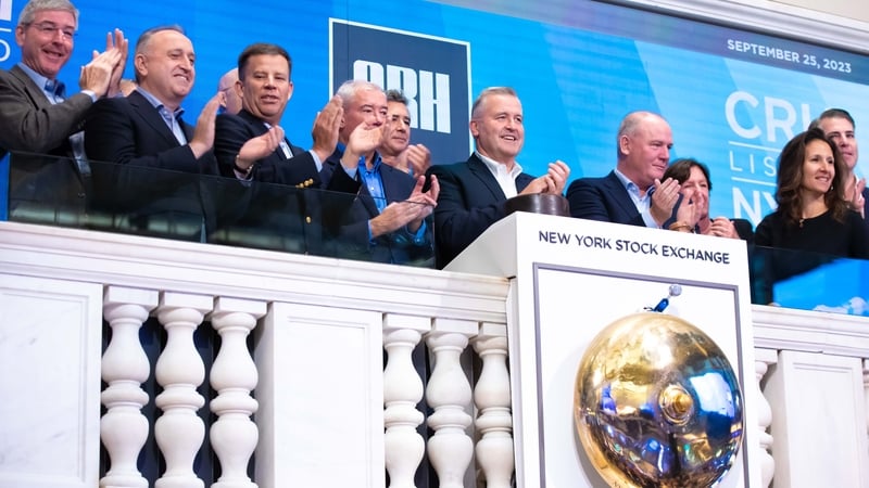 The New York Stock Exchange welcomed executives and guests of CRH for the ringing of the opening bell