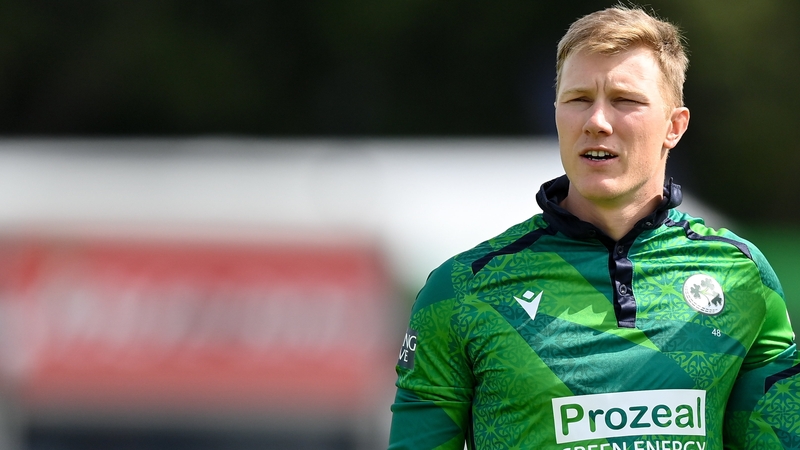 Harry Tector before match two of the Men's T20 International series between Ireland and India at Malahide last month