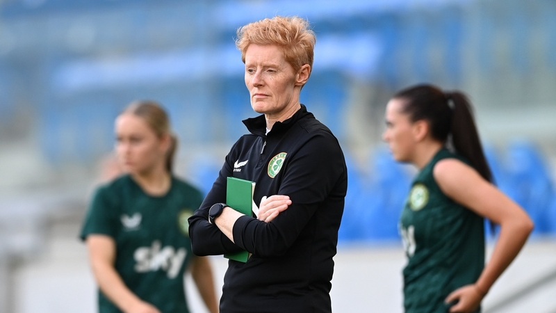 Interim manager Eileen Gleeson casts her eye over training in Budapest