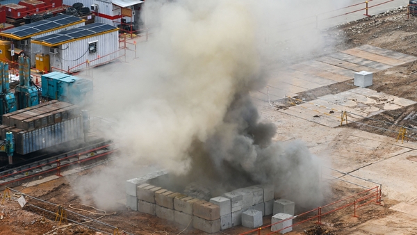 The unexploded aerial bomb was discovered last week where a condominium was being built