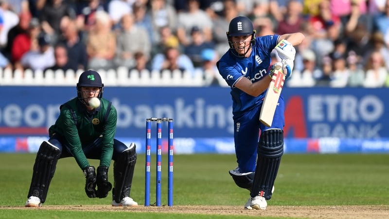 Ireland had shipped 280 runs off 31 overs but were saved by rain in Bristol