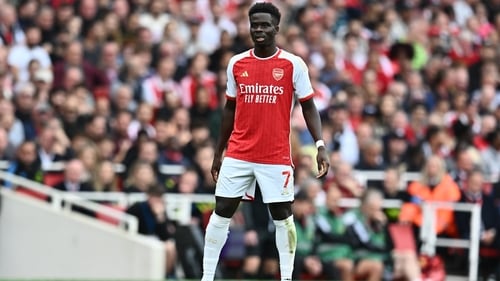 Saka picked up the knock in the North London derby draw
