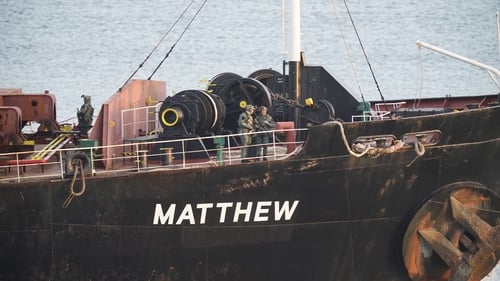 Two tonnes of cocaine, valued at €157 million, were seized from the MV Matthew in September 2023