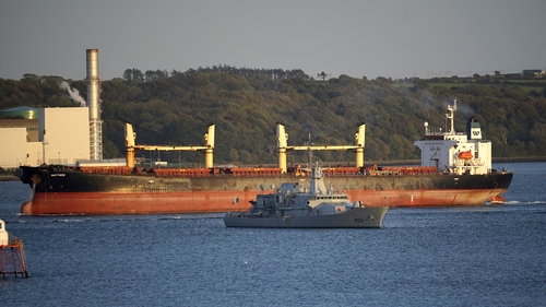 Over 2.2 tonnes of cocaine was recovered from the bulk carrier ship off the coast of Cork