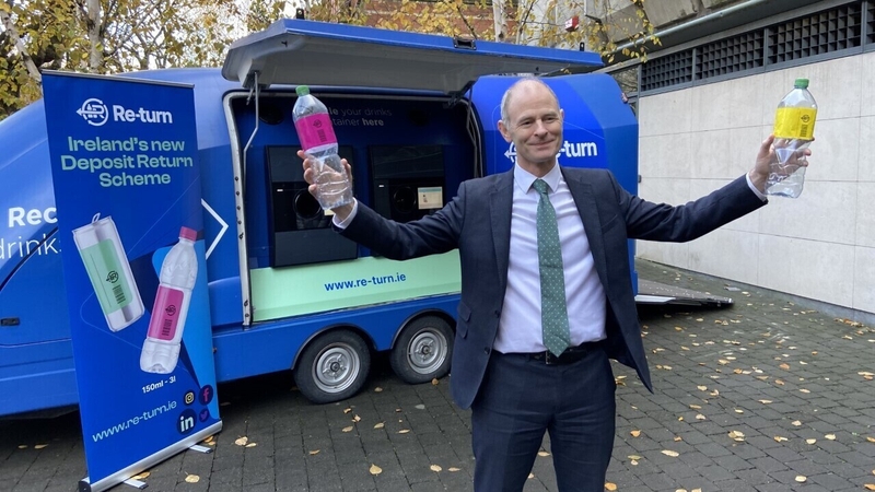Minister of State Ossian Smyth has confirmed that the deposit-and-return scheme for plastic bottles and aluminium cans will start on 1 February next year (File Photo)