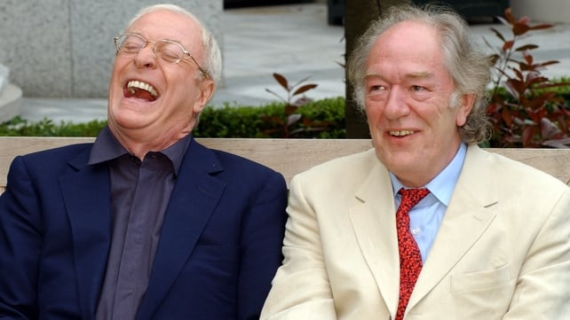 Michael Caine and Michael Gambon attend a press conference for their movie The Actors at the Four Seasons Hotel Dublin on 8 May, 2003