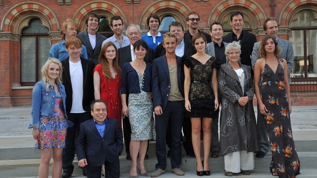The cast of Harry Potter And The Deathly Hallows Part 2 pictured at London's St Pancras Renaissance Hotel on 6 July, 2011