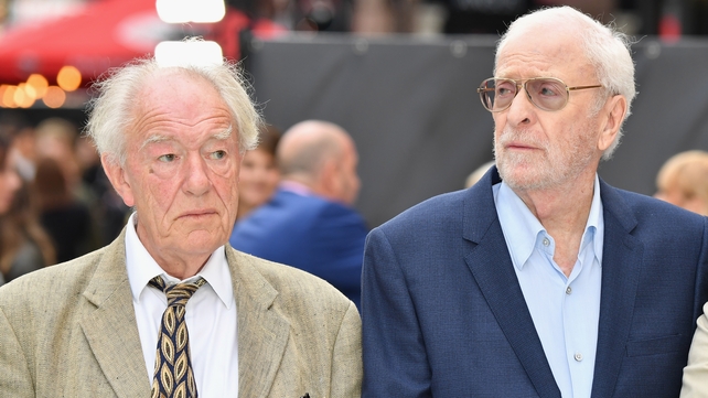 Michael Gambon and Michael Caine at the premiere of King Of Thieves at Vue West End in London on 12 September, 2018