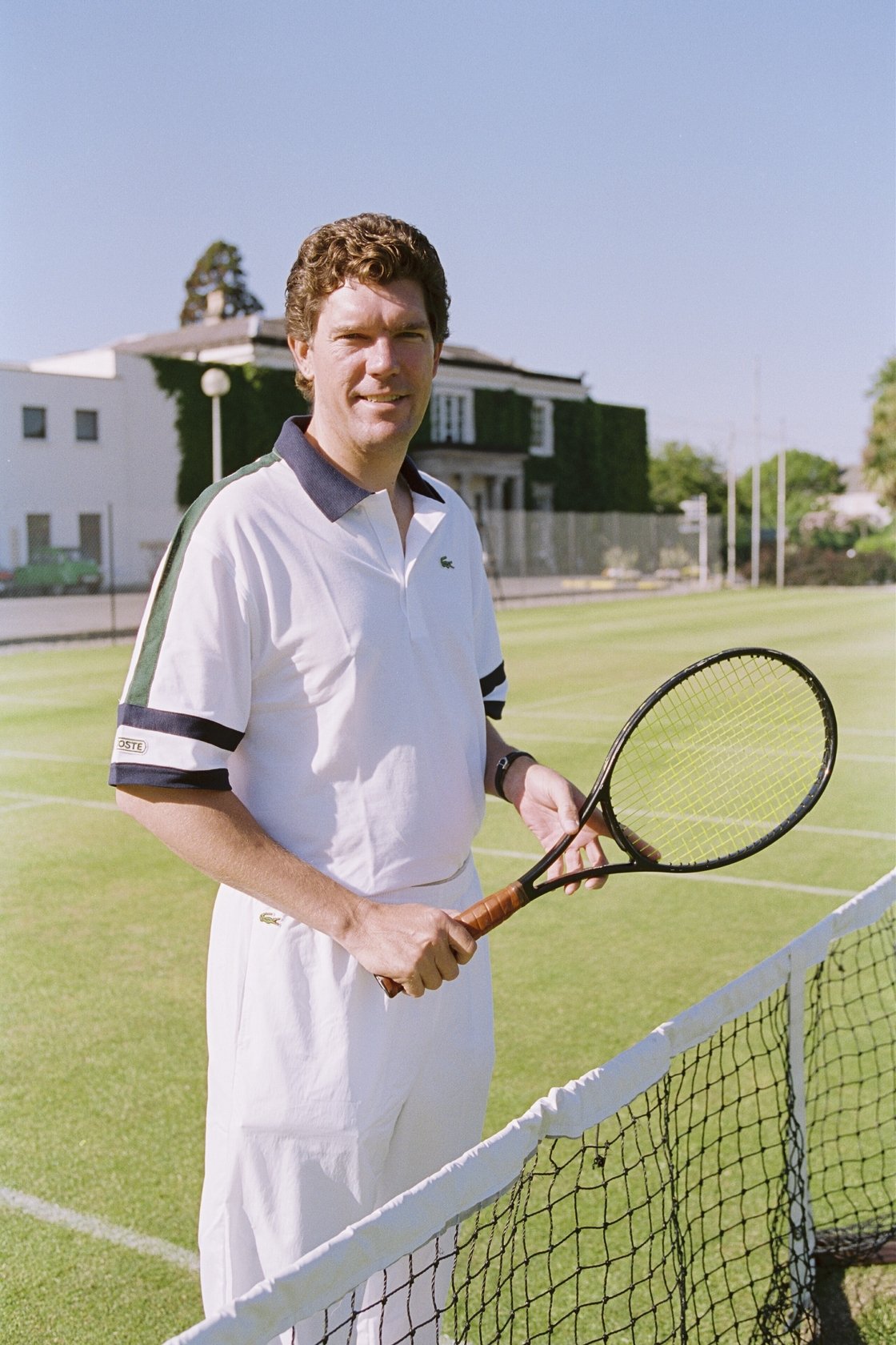 Doyle, in the grounds of Elm Park Golf and Sports Club, Donnybrook, Dublin in June 1996 ahead of RTÉ's Wimbledon coverage that year