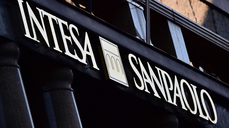 Italy's Intesa Sanpaolo serves corporate clients in Russia, where it had around 980 employees at the start of the Ukraine conflict across 28 branches
