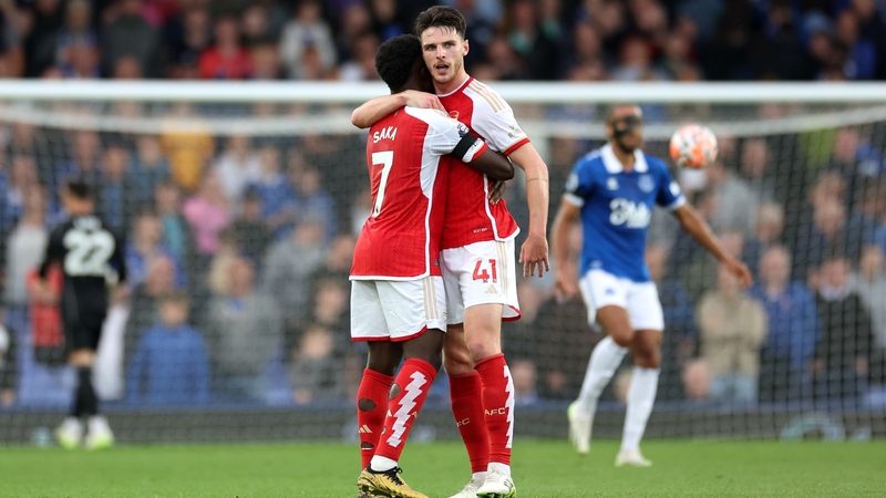 Bukayo Saka (L) and Declan Rice could miss out