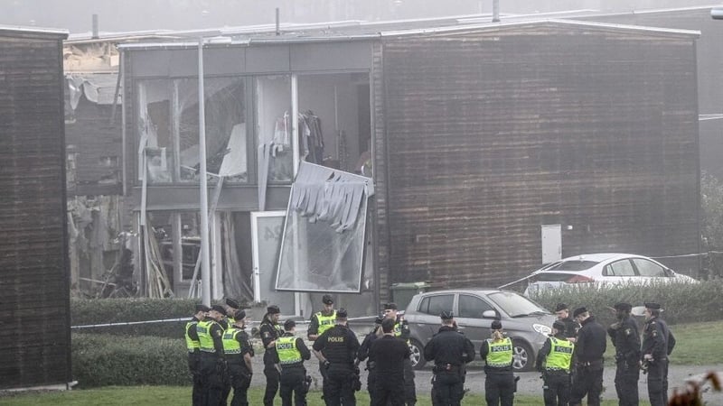 A woman died after an explosion in the city of Uppsala