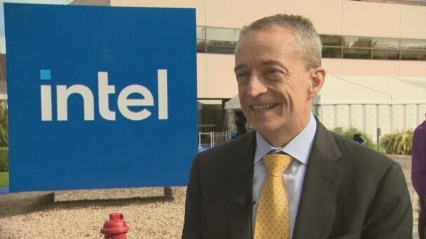 Intel CEO Pat Gelsinger on a recent trip to the company's plant in Leixlip, Co Kildare