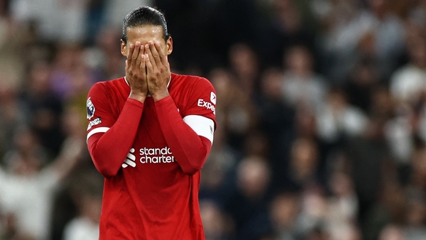 Virgil Van Dijk at the final whistle