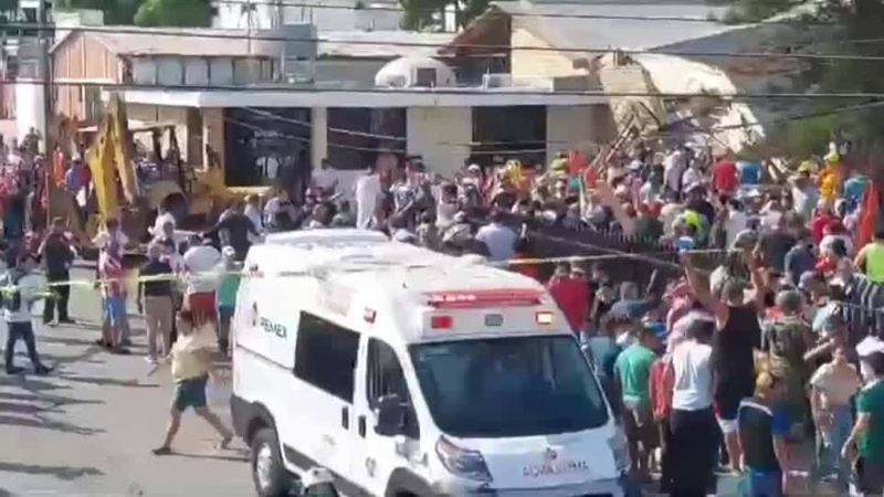 Local residents put out calls on social media asking for tools to aid in the rescue effort